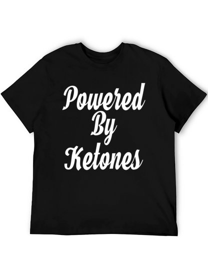 Powered By Ketones Black Graphic Tee