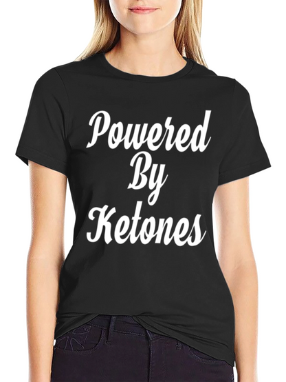 Powered By Ketones Black Graphic Tee