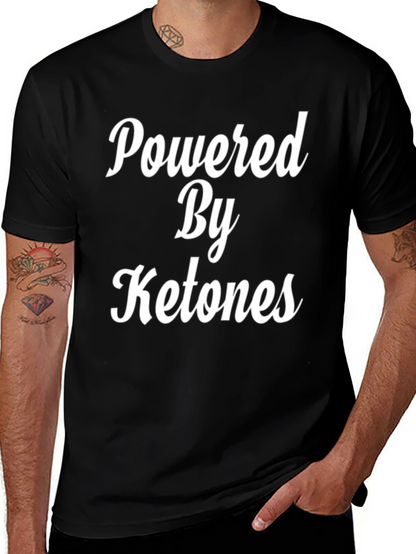 Powered By Ketones Black Graphic Tee