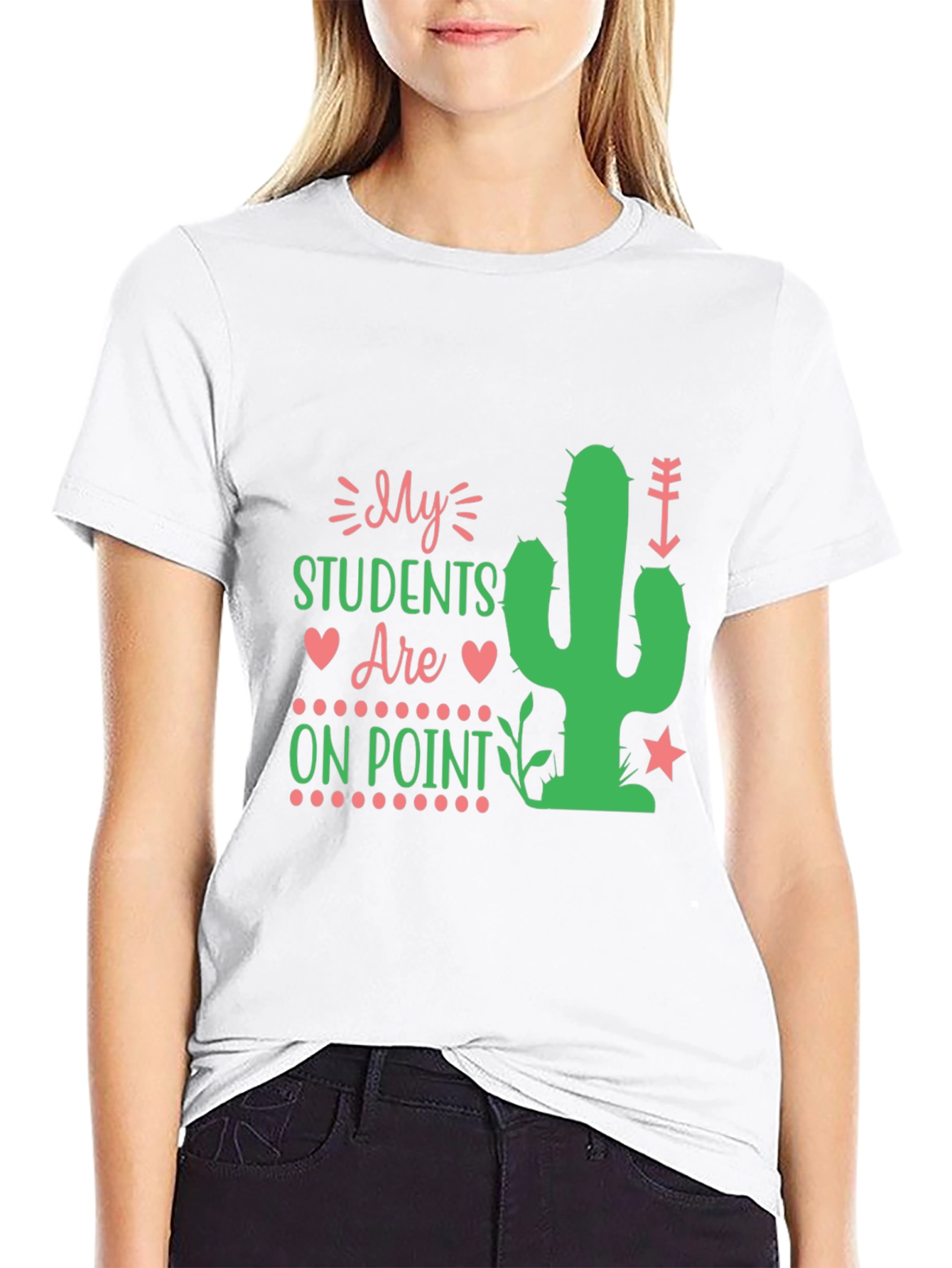 My Students Are On Point Teacher Cactus T-Shirt