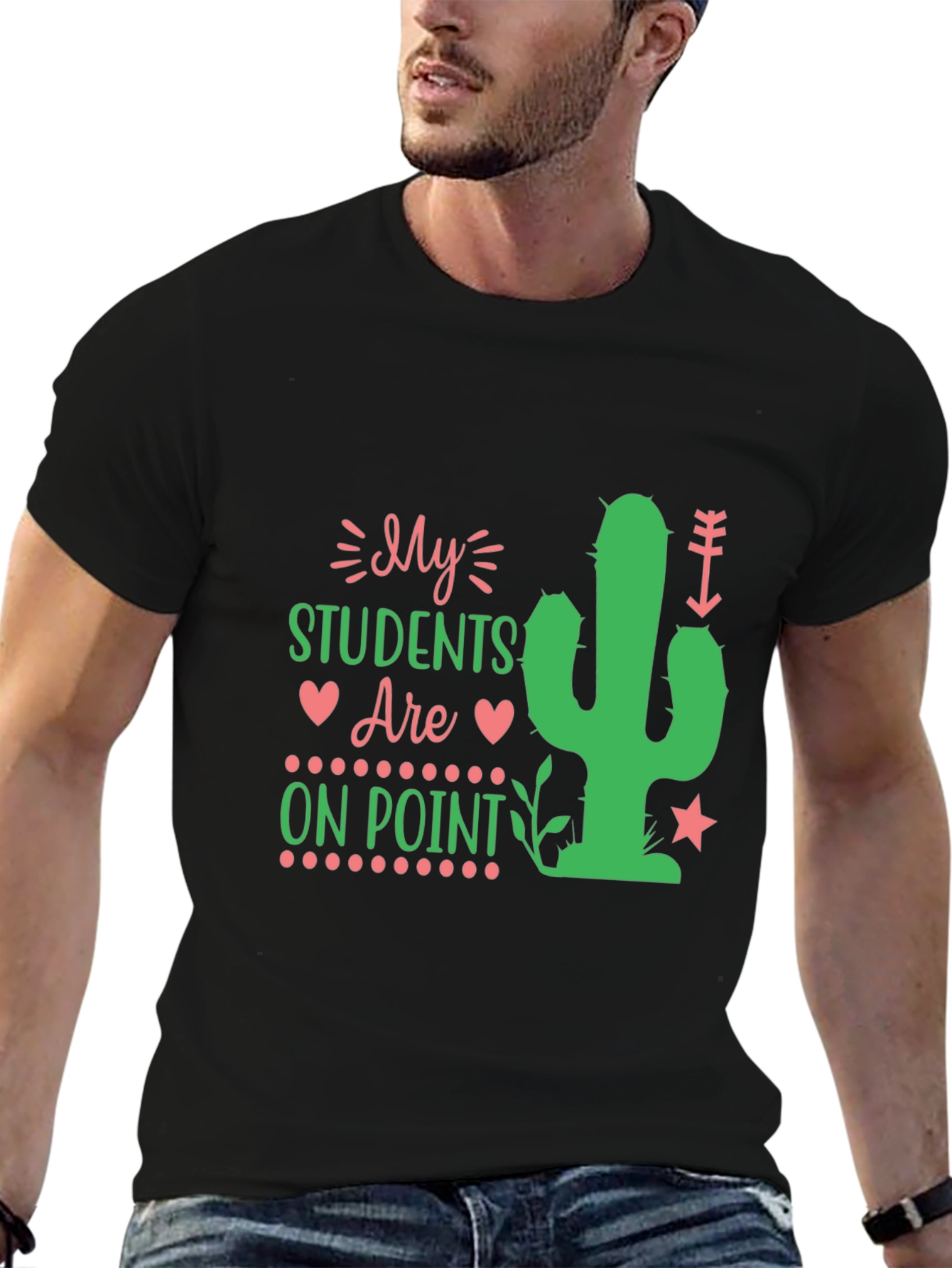My Students Are On Point Teacher Cactus T-Shirt