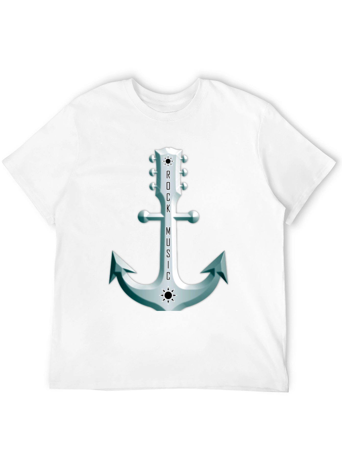 Rock Music Anchor Graphic Tee