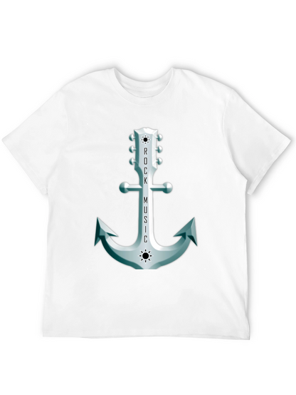 Rock Music Anchor Graphic Tee
