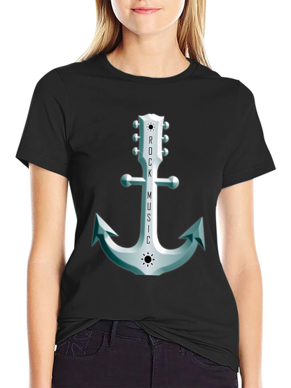 Rock Music Anchor Graphic Tee