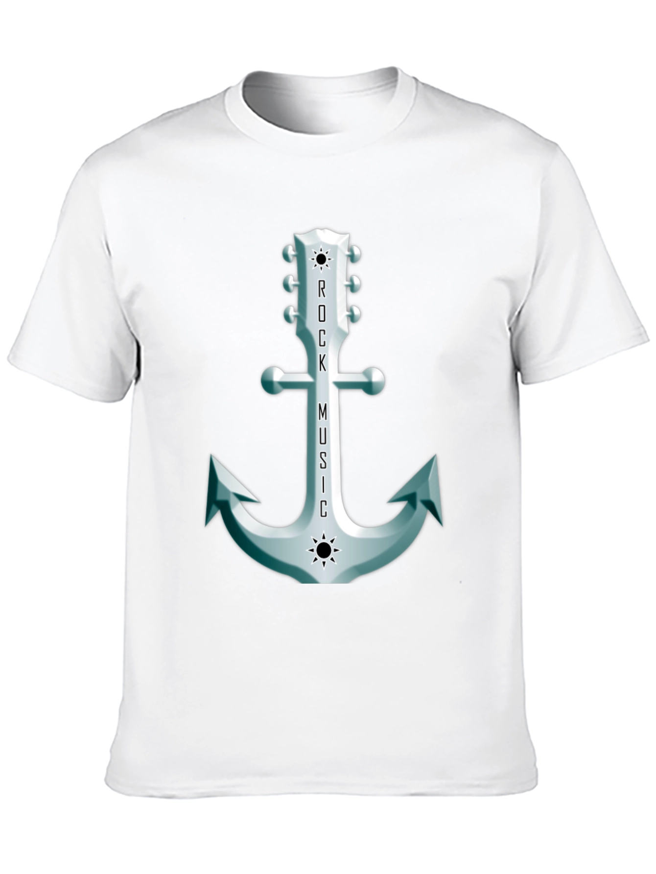 Rock Music Anchor Graphic Tee