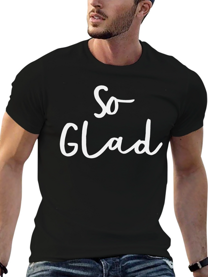 So Glad Graphic Tee - Black Short Sleeve