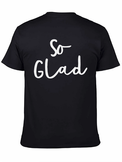 So Glad Graphic Tee - Black Short Sleeve
