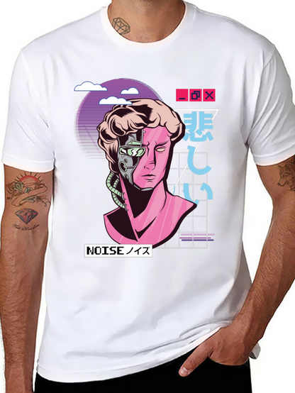 Cyberpunk David T-Shirt - Vaporwave Aesthetic