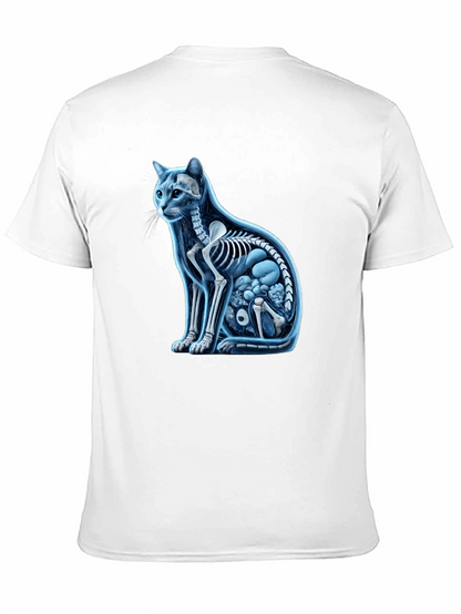 Cat Anatomy Black T-Shirt