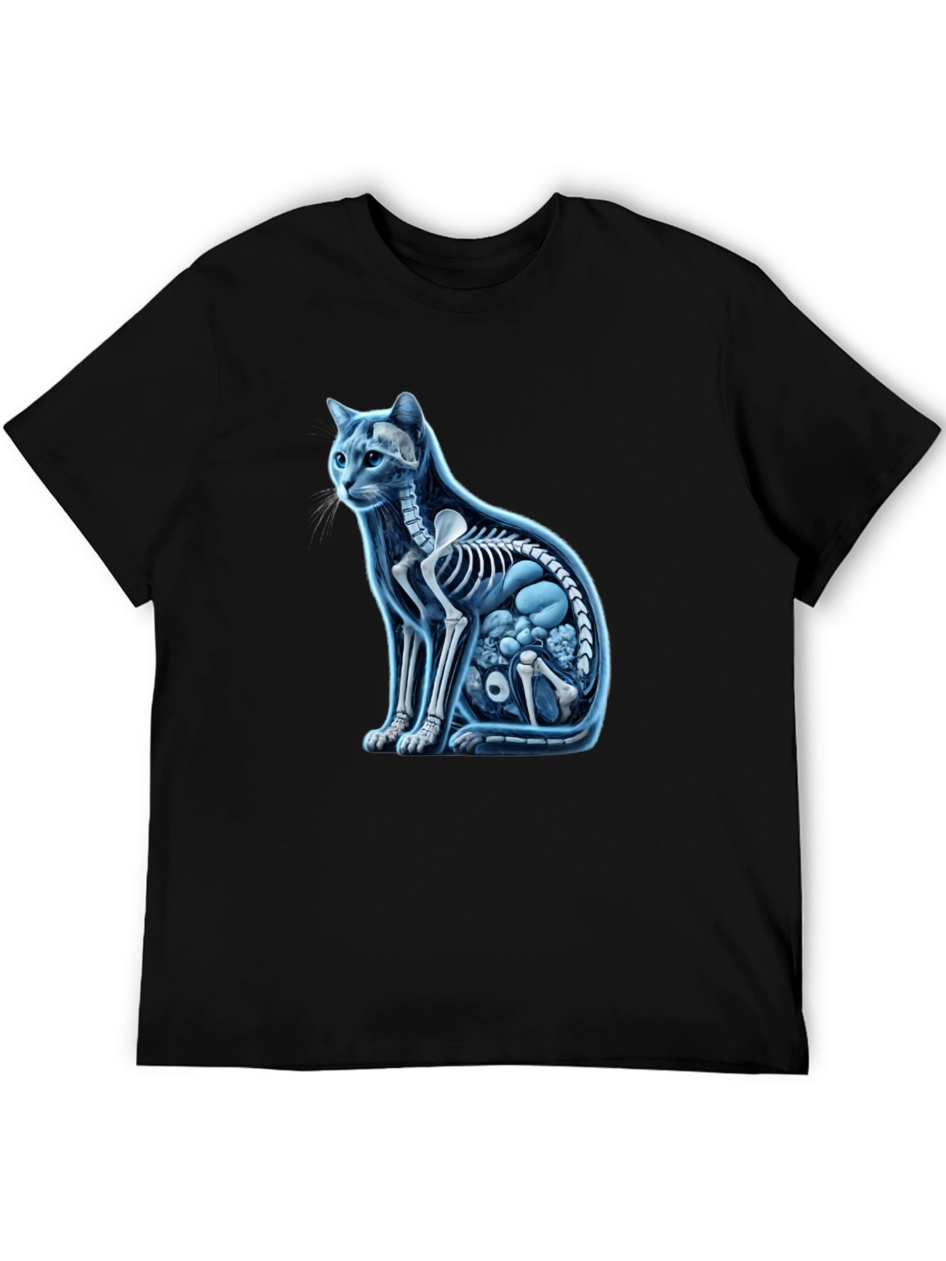 Cat Anatomy Black T-Shirt