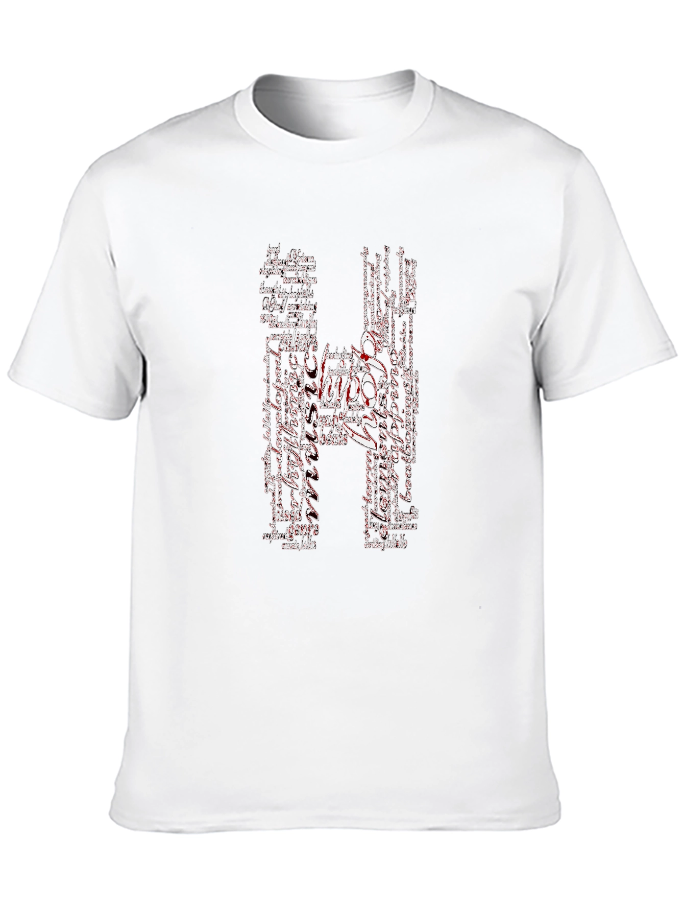 Hippo Word Art Graphic Tee - Black