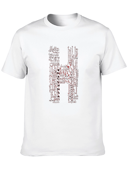 Hippo Word Art Graphic Tee - Black