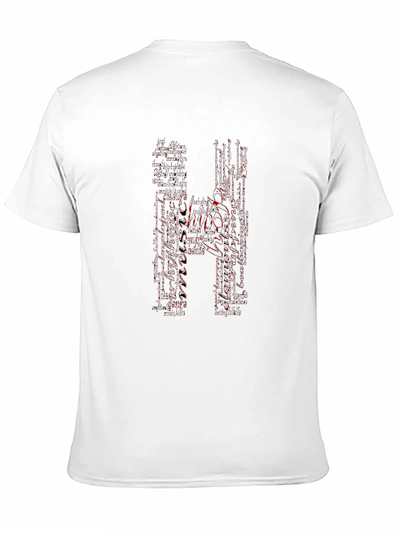 Hippo Word Art Graphic Tee - Black