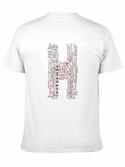 Hippo Word Art Graphic Tee - Black