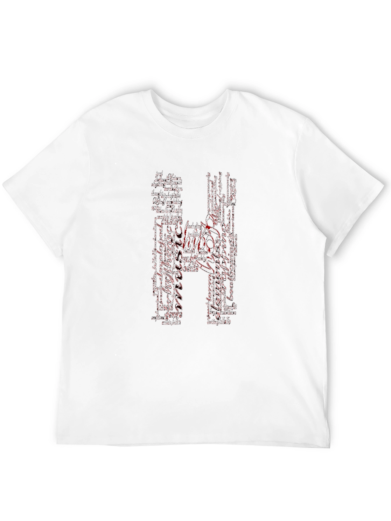 Hippo Word Art Graphic Tee - Black