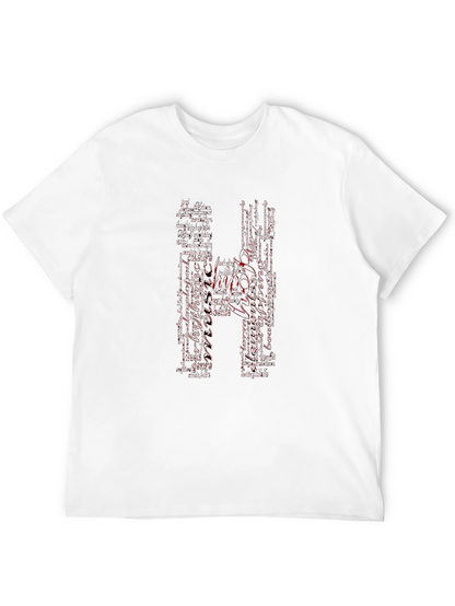 Hippo Word Art Graphic Tee - Black