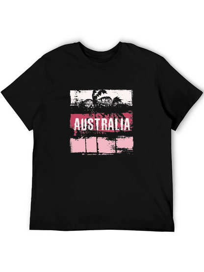 Australia Graphic T-Shirt | Mens Black Tee