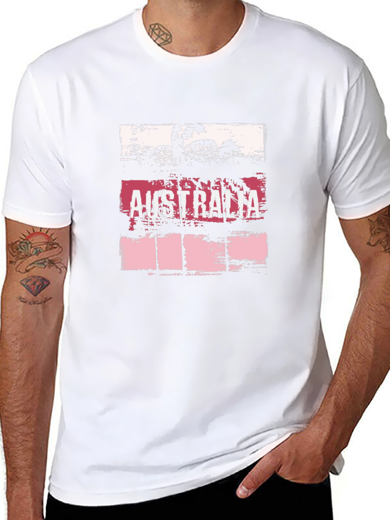 Australia Graphic T-Shirt | Mens Black Tee