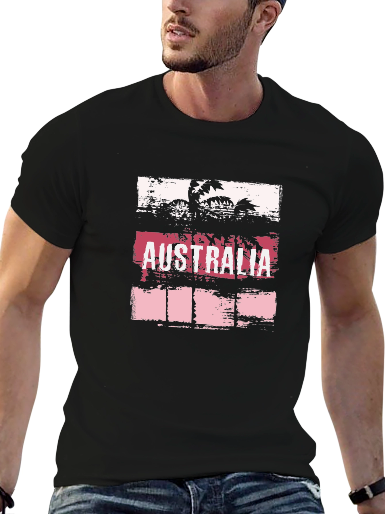 Australia Graphic T-Shirt | Mens Black Tee