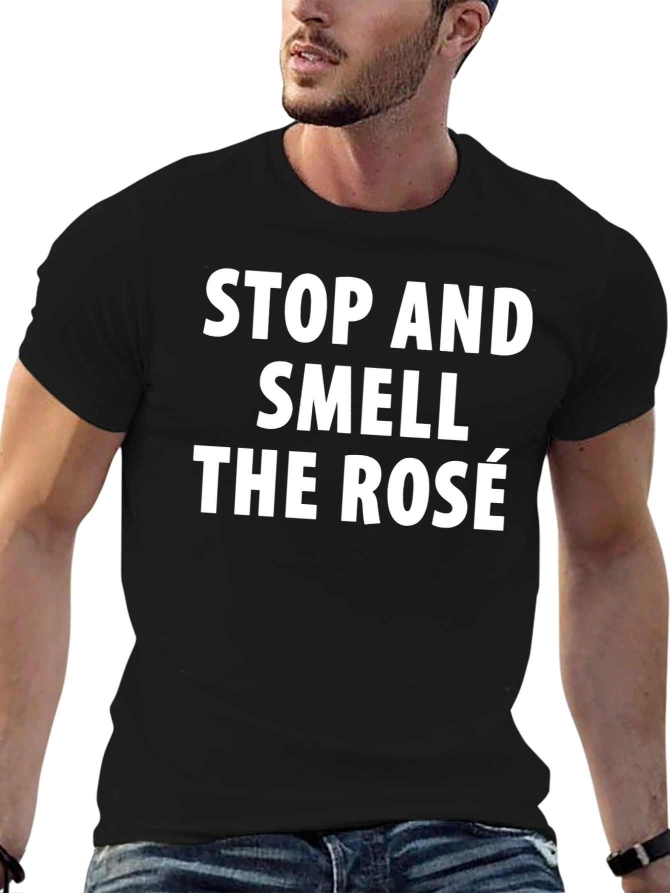Stop and Smell the Rosé Graphic Tee
