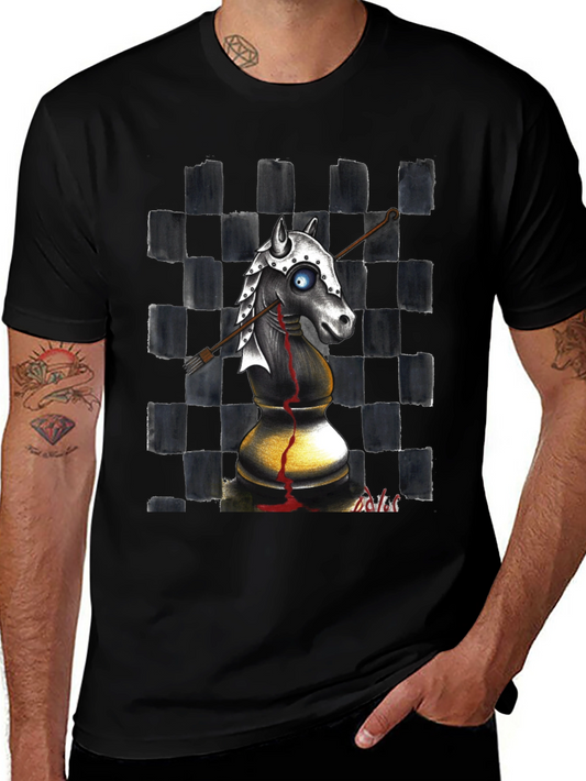 Chess Knight T-Shirt - Edgy Graphic Tee
