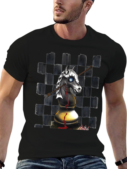 Chess Knight T-Shirt - Edgy Graphic Tee