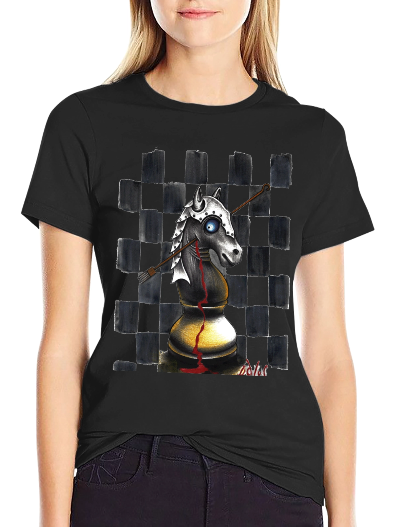 Chess Knight T-Shirt - Edgy Graphic Tee