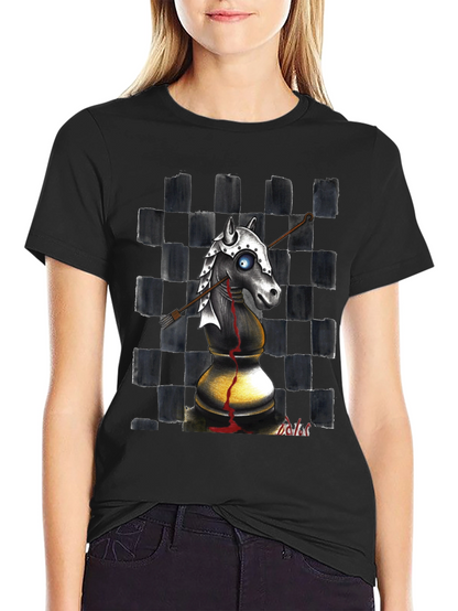 Chess Knight T-Shirt - Edgy Graphic Tee