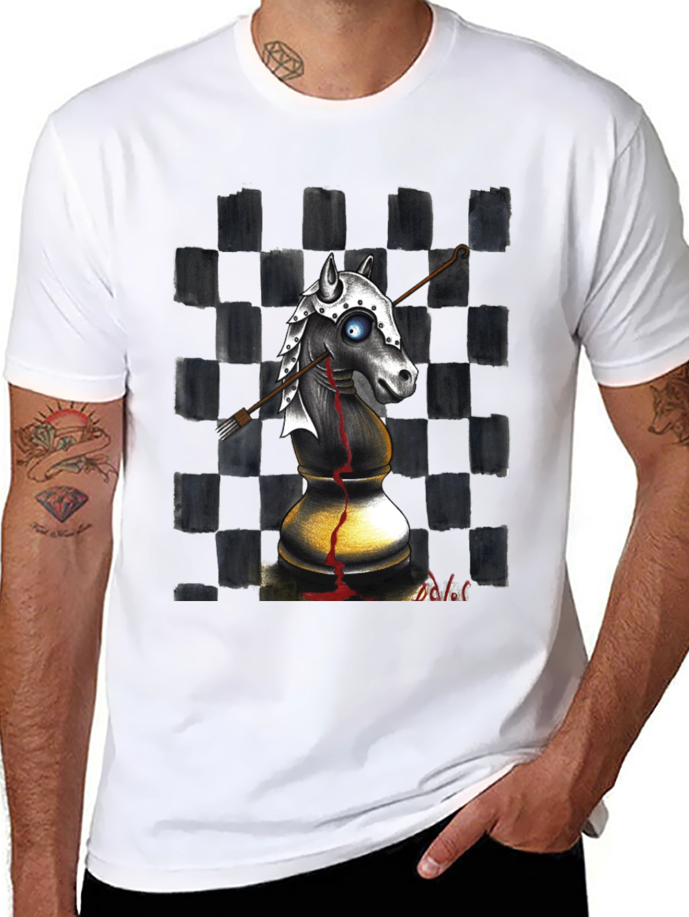 Chess Knight T-Shirt - Edgy Graphic Tee