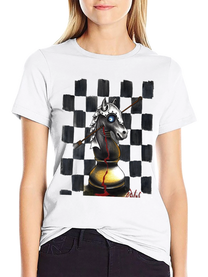 Chess Knight T-Shirt - Edgy Graphic Tee