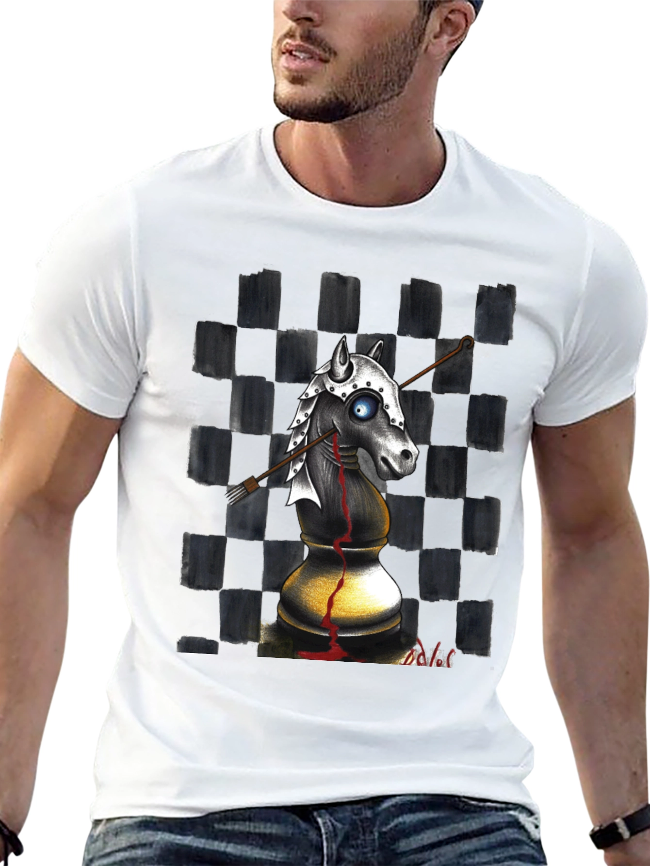 Chess Knight T-Shirt - Edgy Graphic Tee