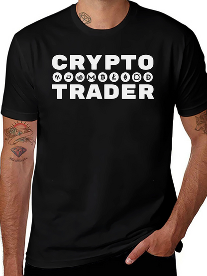 Crypto Trader Black Graphic T-Shirt