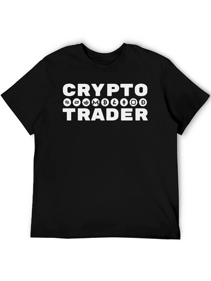 Crypto Trader Black Graphic T-Shirt