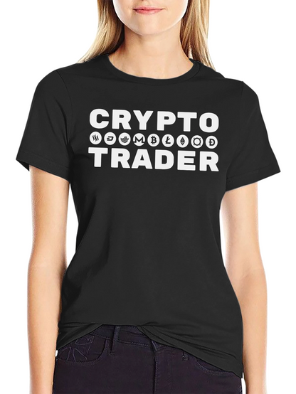 Crypto Trader Black Graphic T-Shirt