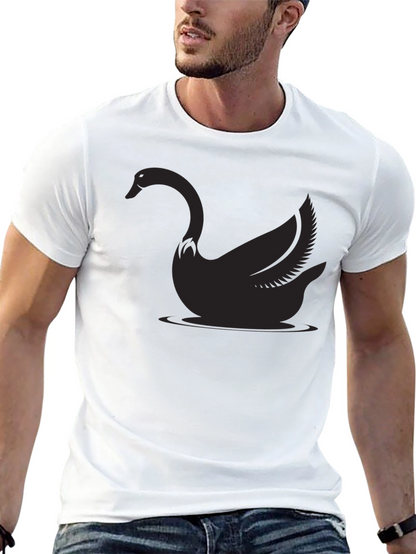 Black Swan Graphic Tee - Mens Casual Shirt