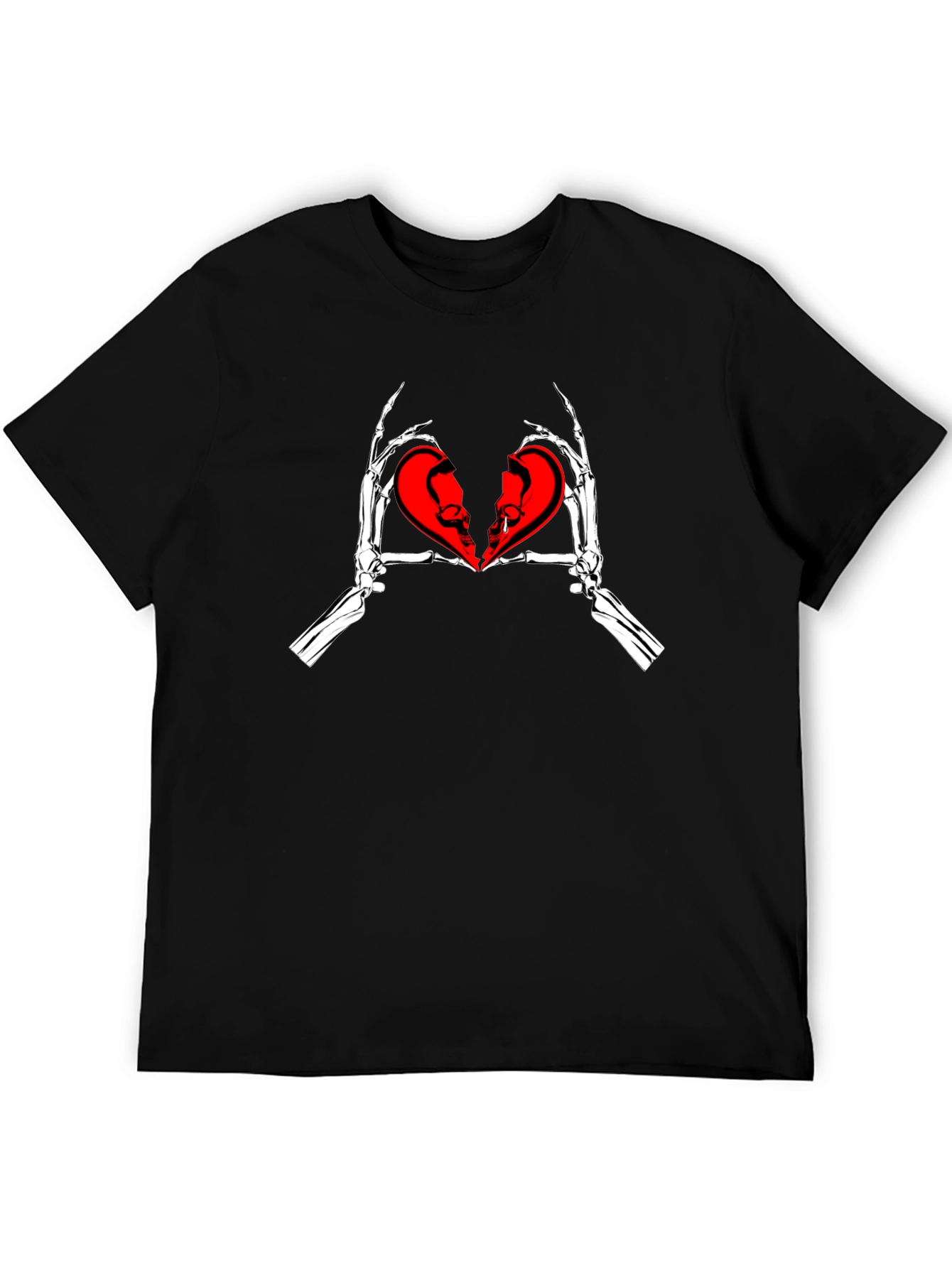 Skeleton Hands Broken Heart T-Shirt