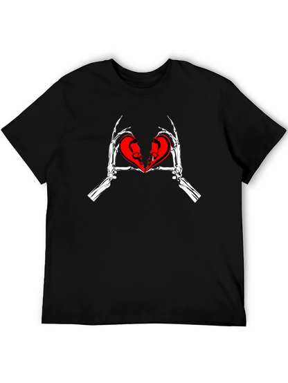 Skeleton Hands Broken Heart T-Shirt