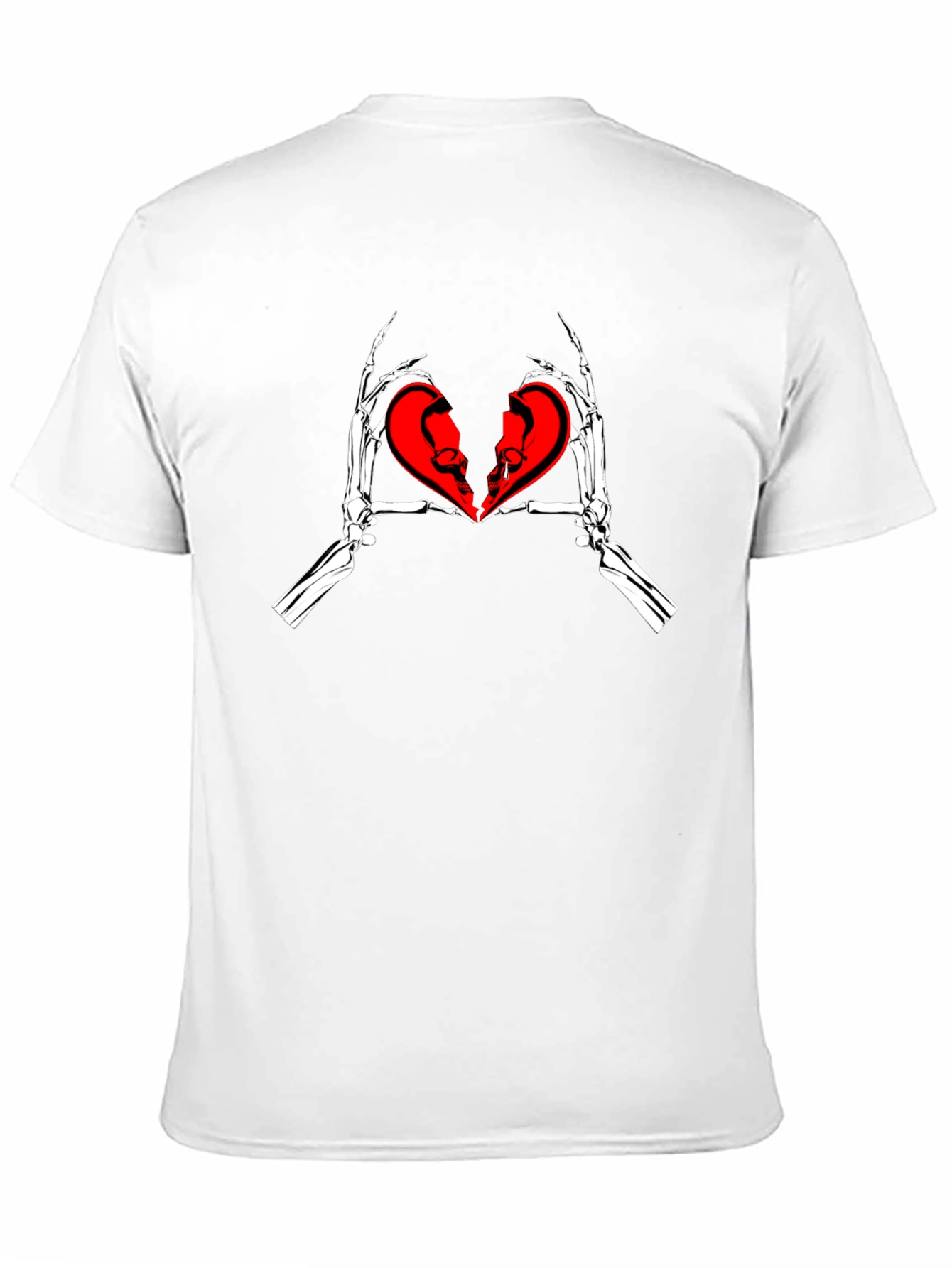 Skeleton Hands Broken Heart T-Shirt