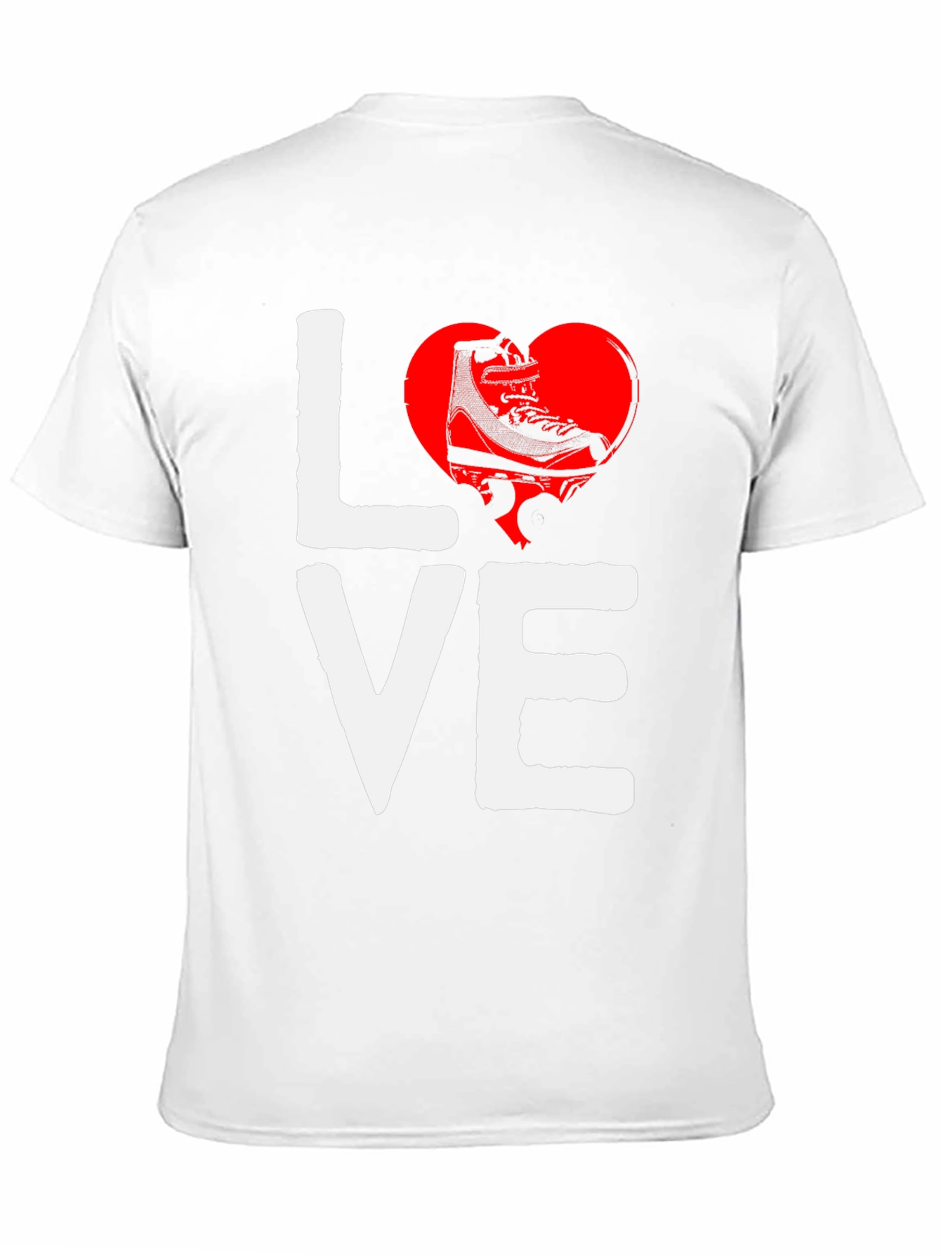 Love Figure Skating Tee - Heart Skates Shirt