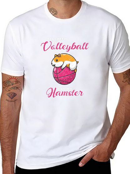 Volleyball Hamster T-Shirt - Cute & Comfy