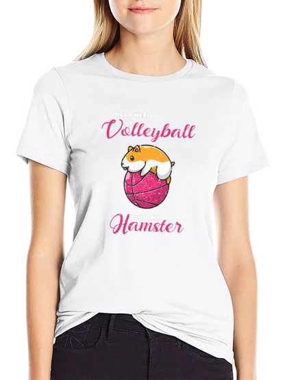 Volleyball Hamster T-Shirt - Cute & Comfy