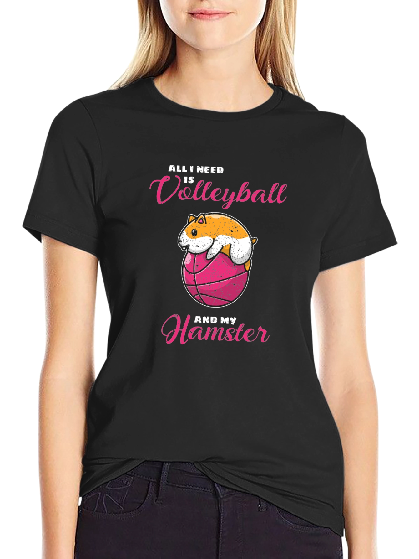 Volleyball Hamster T-Shirt - Cute & Comfy