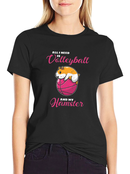 Volleyball Hamster T-Shirt - Cute & Comfy