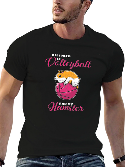 Volleyball Hamster T-Shirt - Cute & Comfy