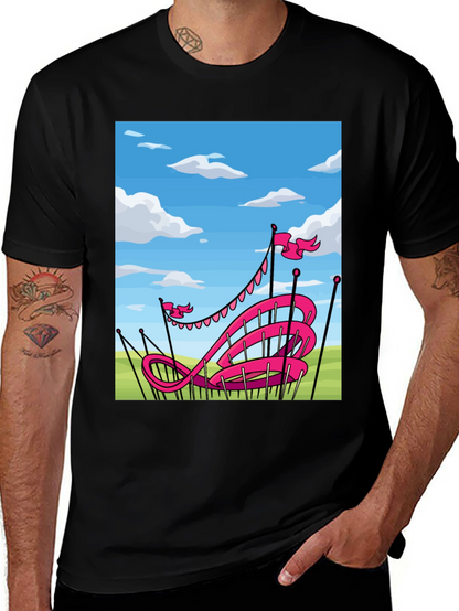 Pink Roller Coaster T-Shirt