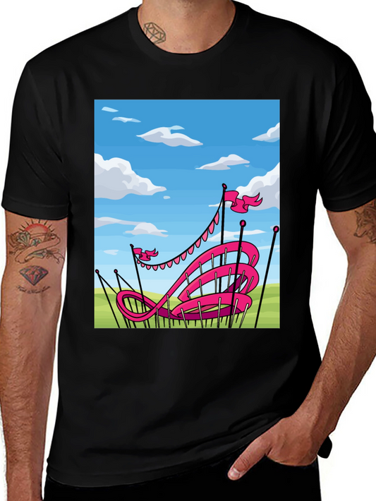 Pink Roller Coaster T-Shirt
