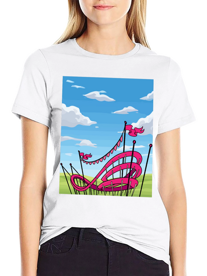 Pink Roller Coaster T-Shirt