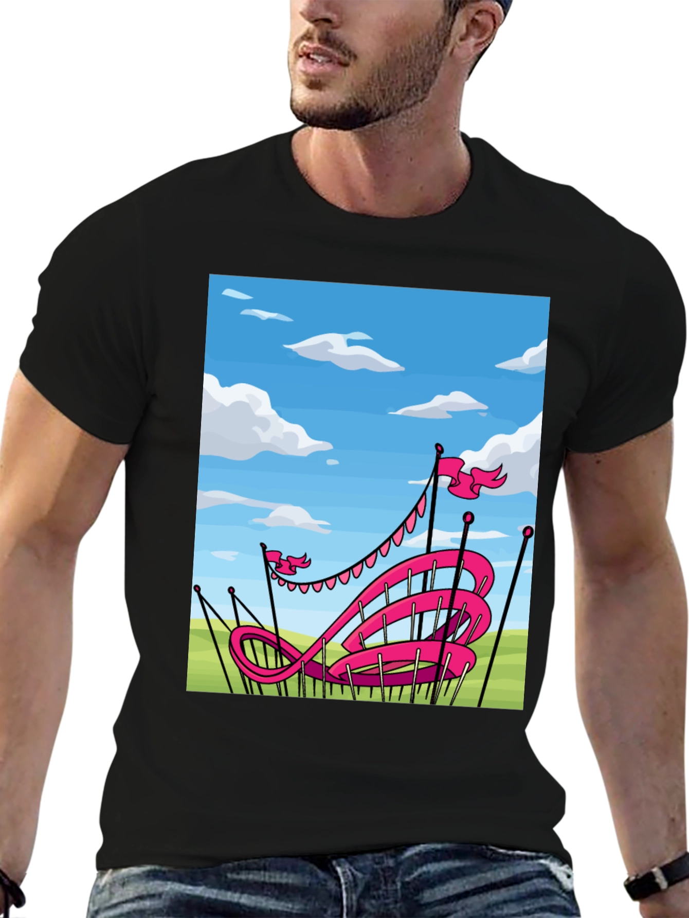 Pink Roller Coaster T-Shirt