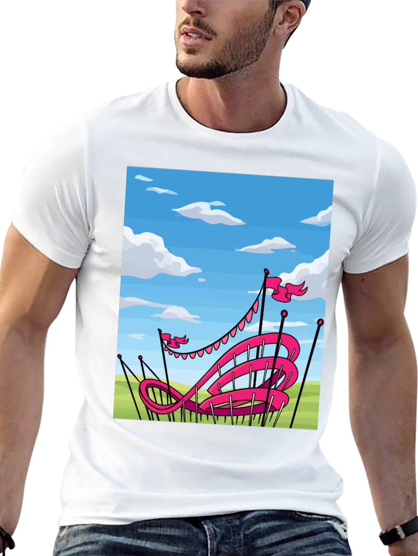 Pink Roller Coaster T-Shirt