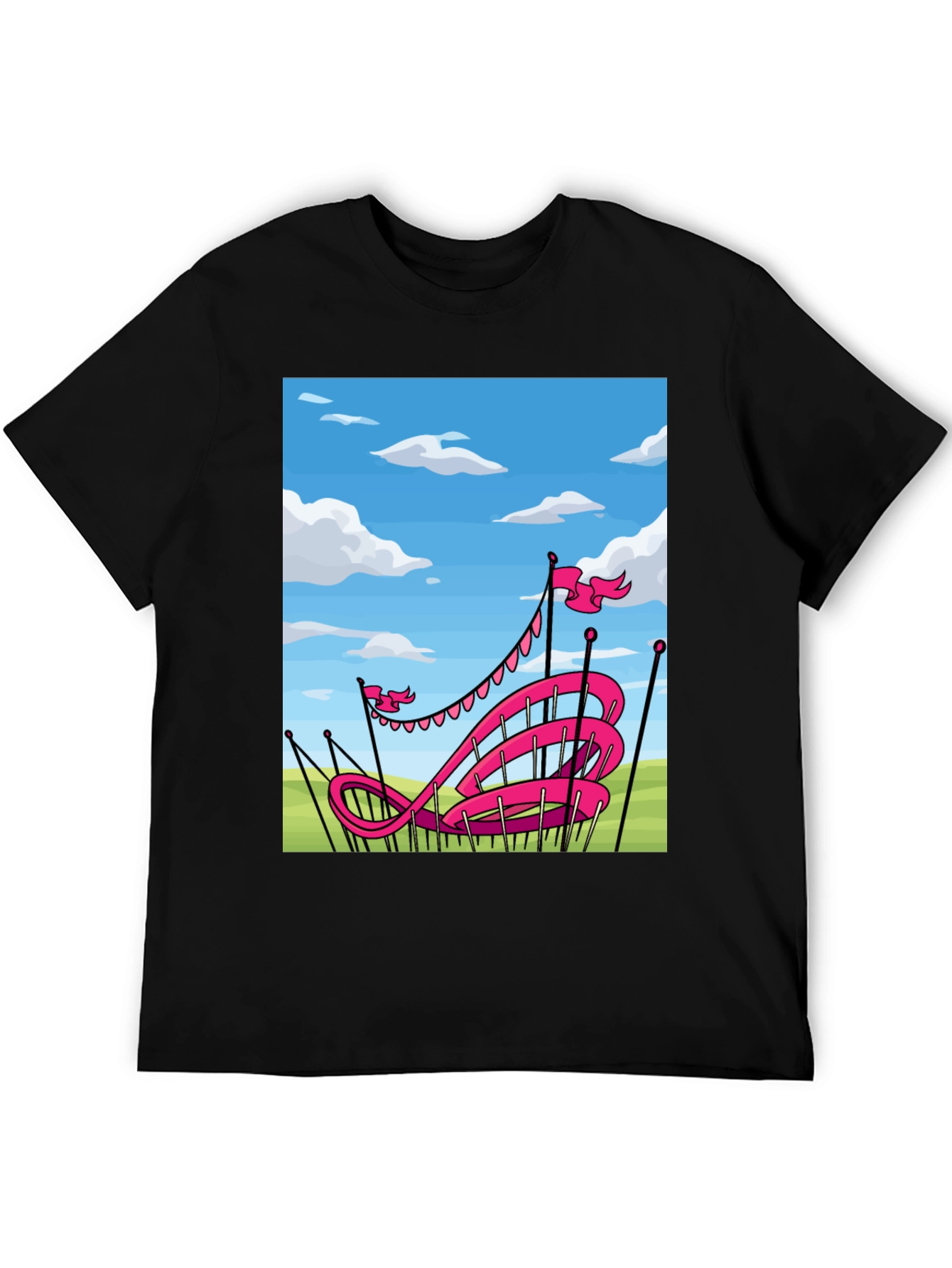 Pink Roller Coaster T-Shirt